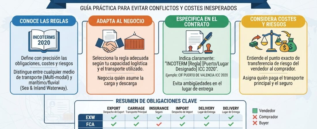 ¿Cómo Interpretar y Aplicar las Normas de los Incoterms en Contratos Internacionales?