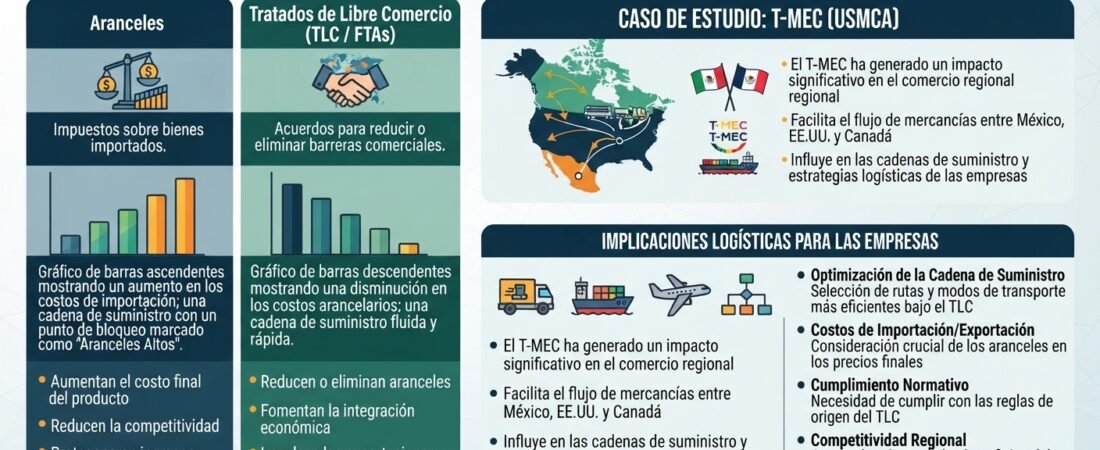 El impacto de los aranceles y tratados de libre comercio en los costos logísticos globales en Latinoamérica