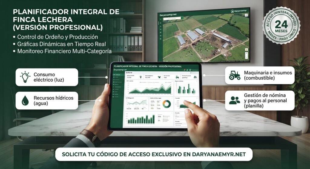 Planificador Integral de Finca Lechera (Versión Profesional)