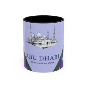 Abu Dhabi Accent Coffee Mug — 'Where Tradition Shines' Souvenir Mug