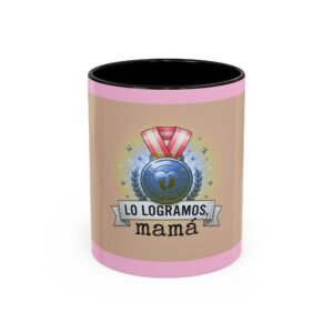 Mama Achievement Coffee Mug — "Lo Logramos, mamá" Heart Accent (11/15oz)