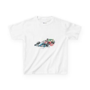 Kids Racing Car T‑Shirt — Colorful Formula Car Tee for Young Fans
